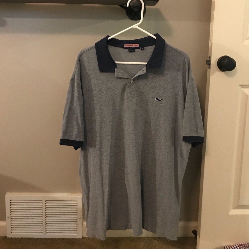 Gray Vineyard Vines Collared Shirt